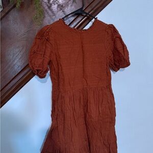 Universal Thread Terracotta Puff Sleeve Dress
